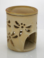 two piece aromatherapy diffuser with dragonflies in tan ceramic, difusor de aroma con libelulas en ceramica color arena