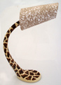 giraff stoneware lamp, lampara girafa en gress