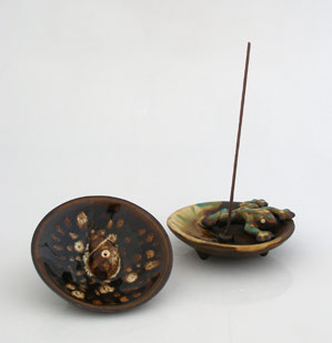 new incense holders with frog or seashell, nuevos incensarios con rana o caracol